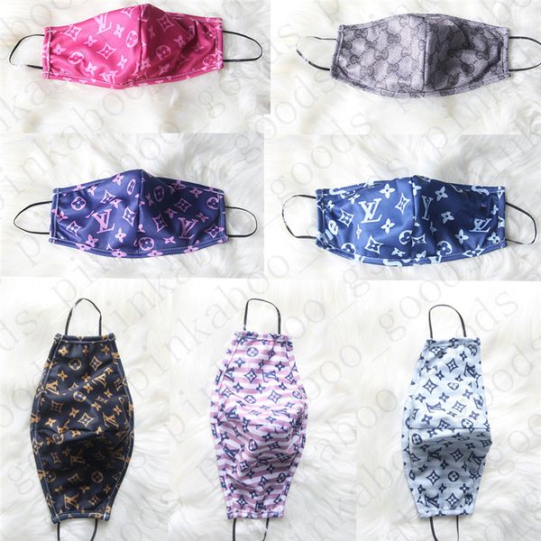 

7 colors face mask milk fiber and mesh double layer face mask letter breathable sunproof mouth cover facemask for men women d52808
