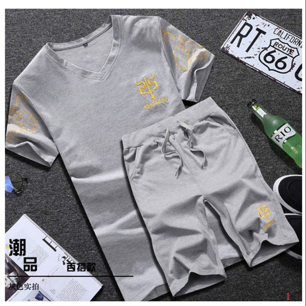 

20s women designer tracksuit t shirts + shorts summer brand tracksuits joggers tshirts suits breathable tees letters lr200523, Gray