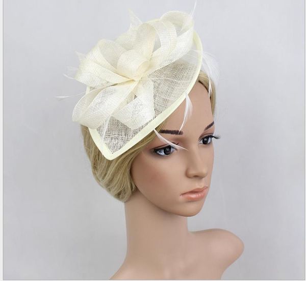 

bride headdress hemp yarn headdress ancient hair jewelry small hat 5 models, Silver