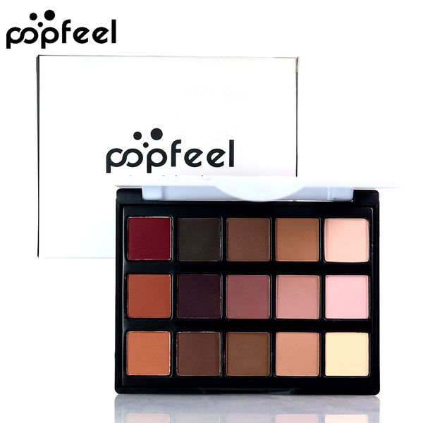 

popfeel 15 color pearlescent eye shadow natural easy wearing shimmer waterproof charming fairy colorful glitter highlight makeup