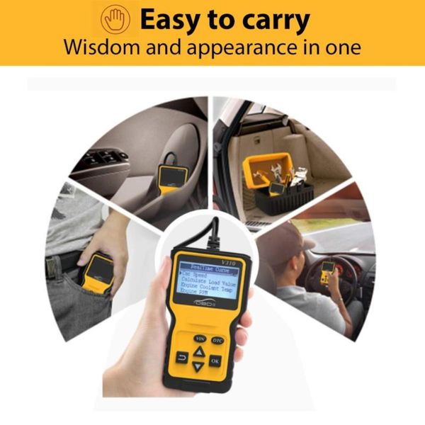 

car engine fault code reader plastic enhanced universal full-frequency transmitter diagnostic scan tool