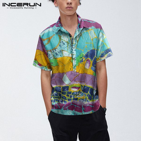 

men's casual shirts 2021 men summer printed shirt cotton short sleeve stand collar blouse fashion breathable blusa hawaiian chemise 5xl, White;black