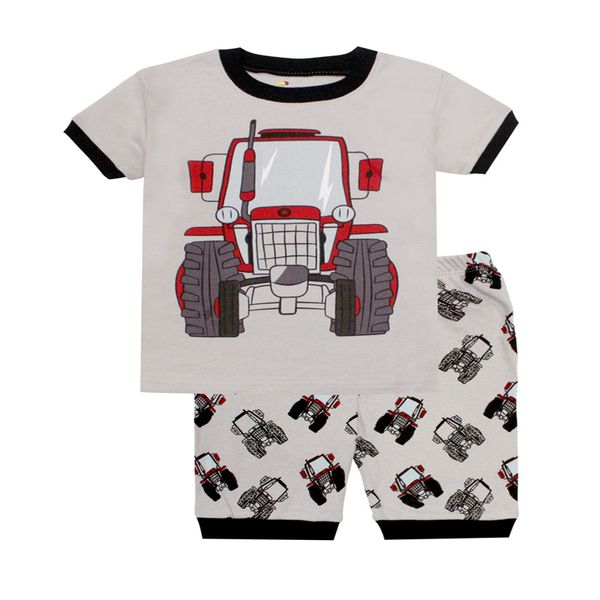 

tinoluling summer short sleeve boys pajamas kids truck cartoon sleepwear baby nightwear baby boy clothes unicornio clothing