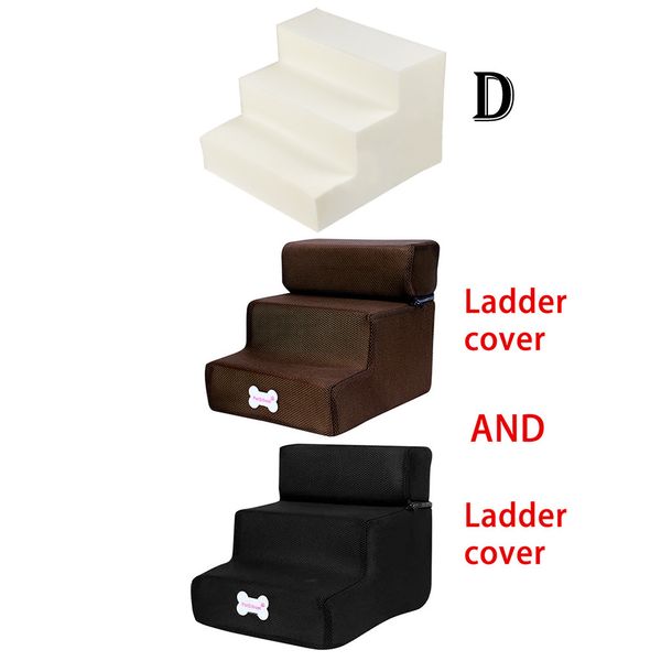 

breathable mesh foldable pet stairs detachable pet bed stairs dog ramp 3 steps ladder for small dogs puppy cat bed puppy supplie