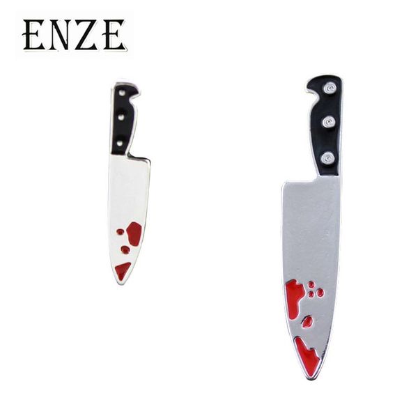 

enze zinc alloy knife punk style earrings personality rock hip hop man woman couple accessories wholesale, Golden;silver