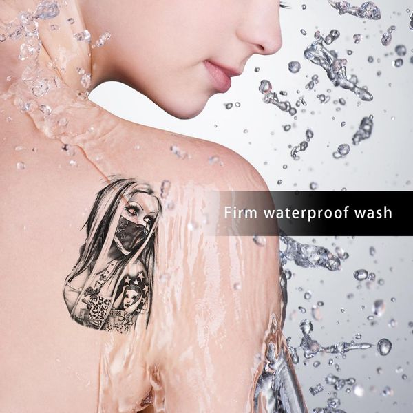 

tattoo sticker 21*15cm waterproof temporary fakelion tattoo sticker eagle serengeti tribal mighty dragons tatoo lion men women