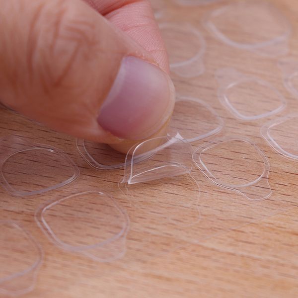 

24pcs/sheet double sided adhesive glue transparent clear sticker sticky tape for false nail tips nail art tools, Black