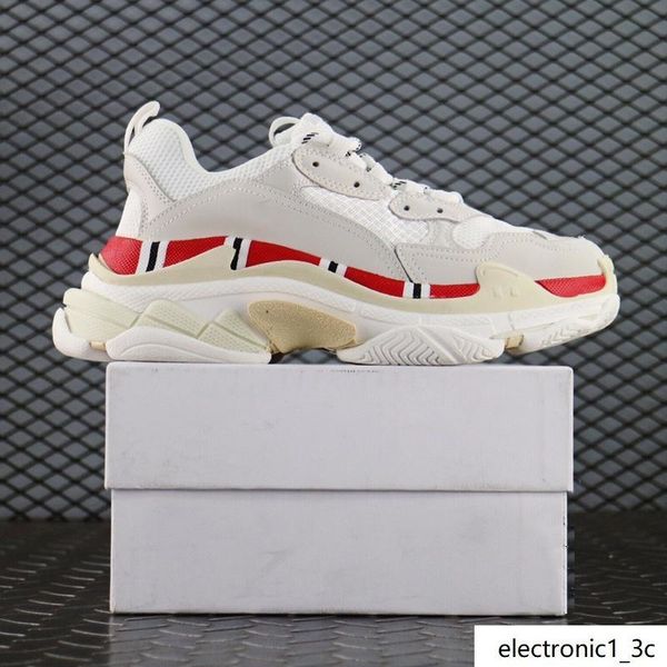 

fashion paris 17fw triple s sneaker six combined soles casual dad shoe for men women beige white black pink tennis shoes 6sfd 06