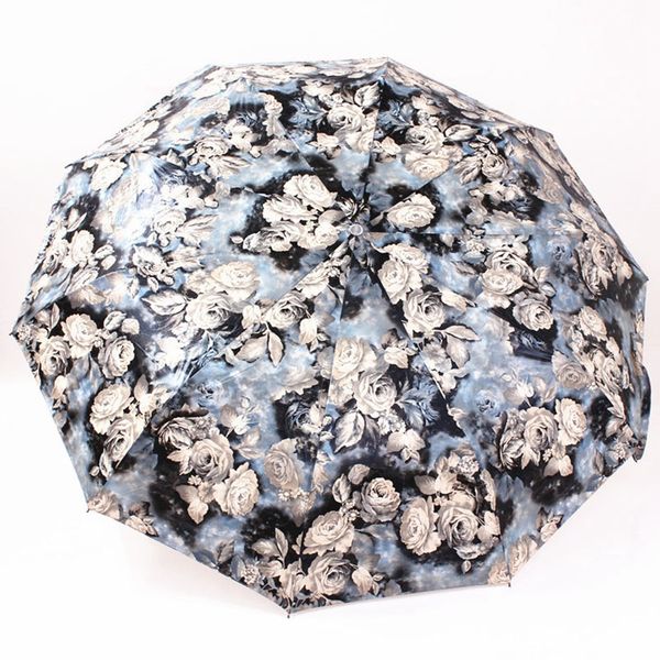 

fully automatic compact anti-uv rain sunshine windproof umbrellas big strong for two people for women ladies fashion parasol