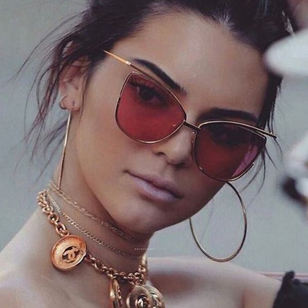 

fashion women cateye sunglasses fashion trend vintage elegant shield lady sun glasses female oculo de sol shades summer style, White;black