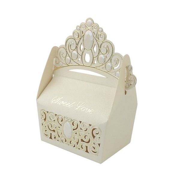

20pcs european style paper box creative crown shape gift box chocolate candy wedding birthday party celebration supplies