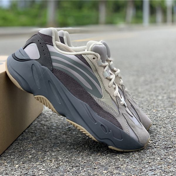 

2019 boot 700 v2 wave runner tephra running shoes designer suede white basf athletic sports trainers size 36-47
