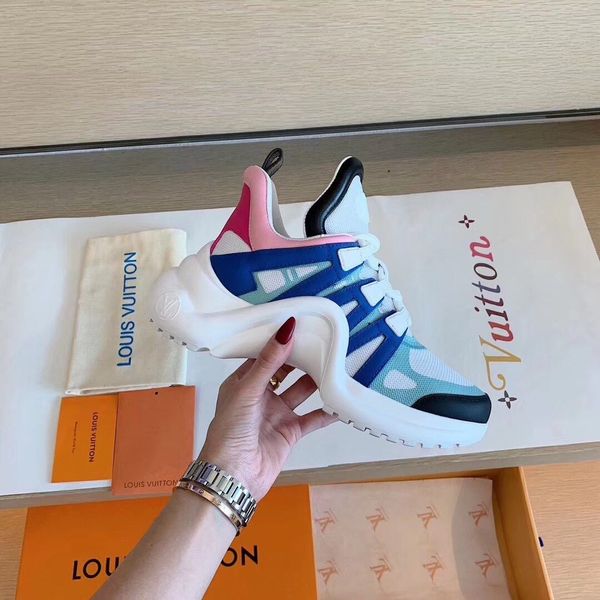 

fashion women's high-boots luxury women's shoes retro dad shoes lace comfortable non-slip breathable sports casual shoes 444, Black