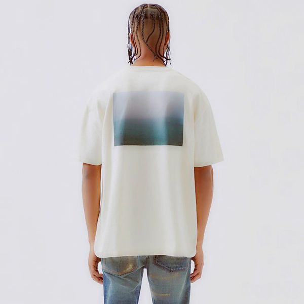

19ss fear of god essentials boxy p t-shirt fog new classic casual short sleeve est street hip hop men women summer sale, White;black