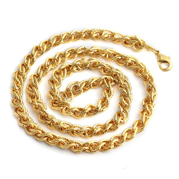 

black tone twisted rope chain necklace for jewellery gold silver making men women long chain necklace jewelry