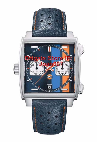 

Monaco new luxury watche vk chronograph quartz watch for men tainle teel wri twatch leather trap men monaco port watche