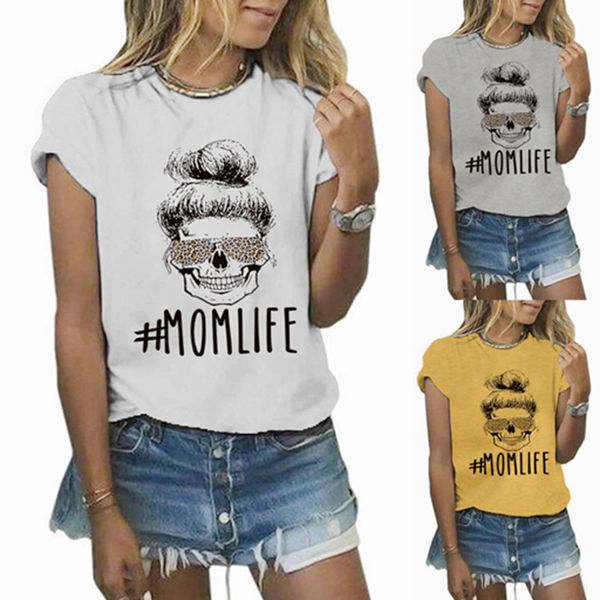 

womens summer t shirt with printed fashion casual streetwear t shirts new arrival breathable tees 4 colors size s-2xl ph-yf20566, White