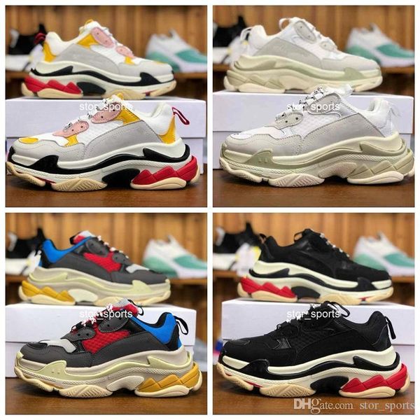 

paris designer fashion 17fw triple-s triple s sneaker desi luxury dad shoes for men s women beige black sports running shoes 36-45