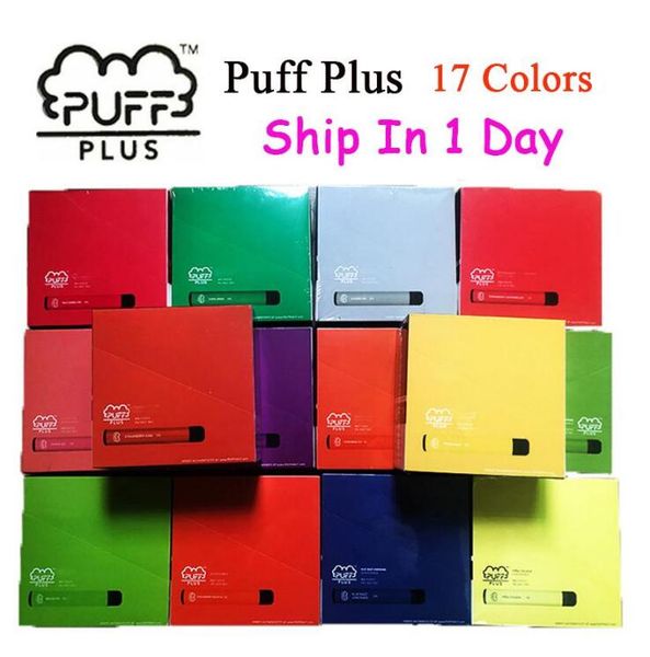 

Newest PUFF BAR PLUS 800+Puff Disposable Pod Cartridge 550mAh Battery 3.2mL Pre-Filled Vape Pods Stick Style 15 Colors Portable Vaporizer
