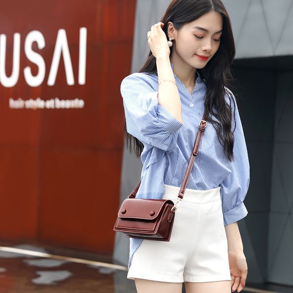 

women's bag 2020 new small square bag shoulder diagonal simple doug