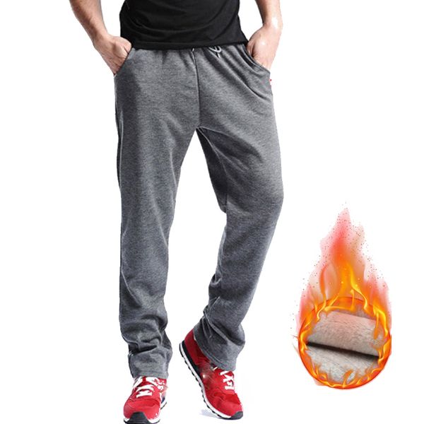 

новые мужские тренажерные залы брюки средний хлопок мужская спортивная тренировка фитнес брюки повседневные тренировочные брюки бегун брюки, Black