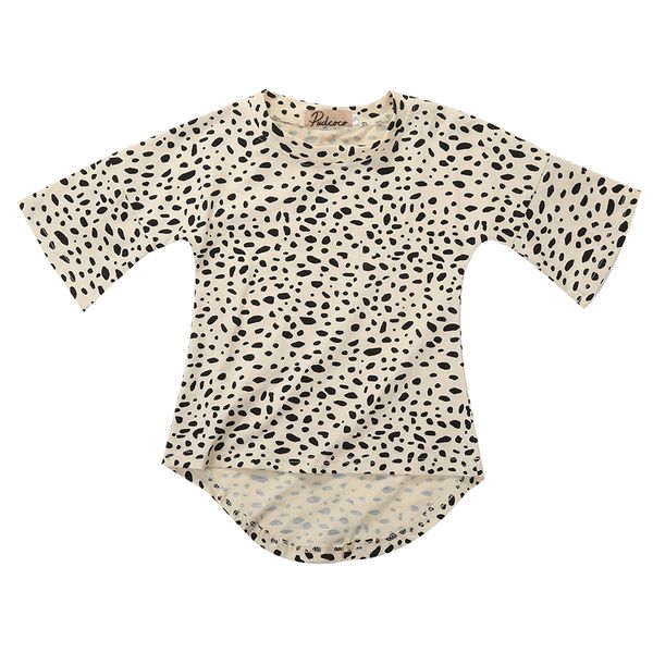 

fancy pretty leopard toddler kids girls clothing 3/4 long sleeved shirt short dress 0-5t, Red;yellow