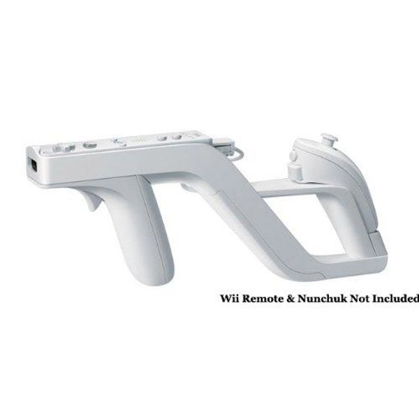 

eastvita remote controller for wii zapper gun detachable shooting gun for nintend wii controller gaming accessories white