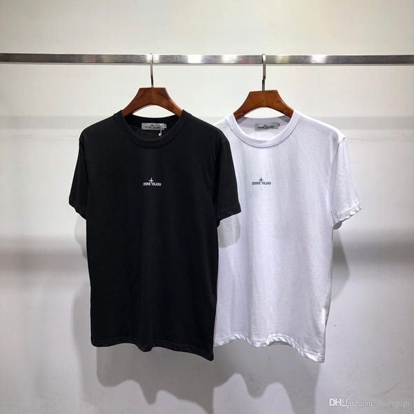 

100% off 2019 summer brand designer men's clothing white t-shirts print fashion tees euro size m-2xl stone9, White;black