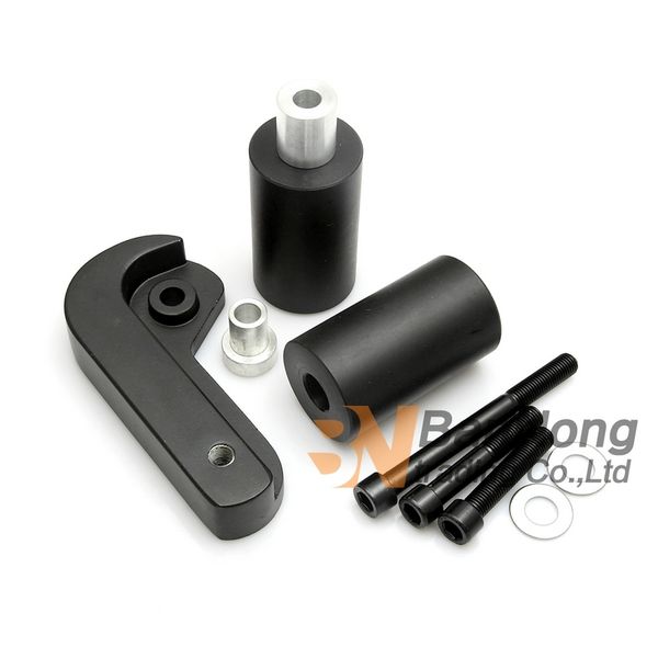 

motorcycle carbon black no cut frame sliders crash falling protection for gsxr 600 750 gsxr600 gsxr750 k6 2006-2008