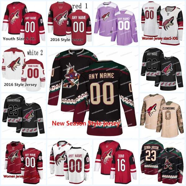 

New Season Arizona Coyotes Jersey 15 Brad Richardson 21 Derek Stepan 20 Dylan Strome 67 Lawson Crouse 11 Brendan Perlini Jerseys