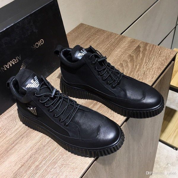 

ae7new limited edition french series high-end men's casual shoes, men's boots fashion sports shoes, original shoebox delivery 38-4, Black