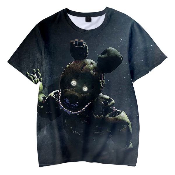 Kinder T-Shirt 3D Five Nights at Freddys T-Shirts Jungen/Mädchen Süße Kleidung Kinder Kpop FNAF T-Shirt MX200509