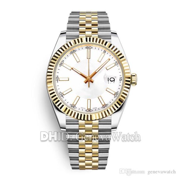 

новый datejust роскошные мужские часы 36 мм золотые часы 8215 механические автоматические часы световой водонепроницаемый корпус из нержавею, Slivery;brown
