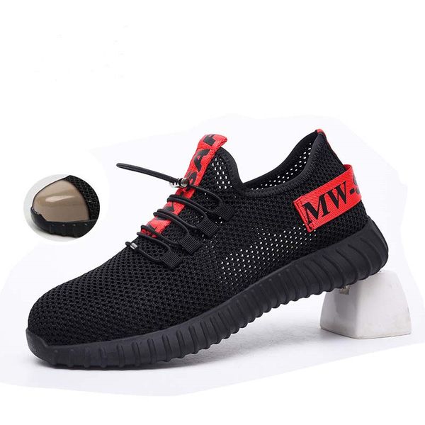 

safety shoes 2019 men's steel toe anti-smashing construction work sneaker outdoor breathable fashion safety boots