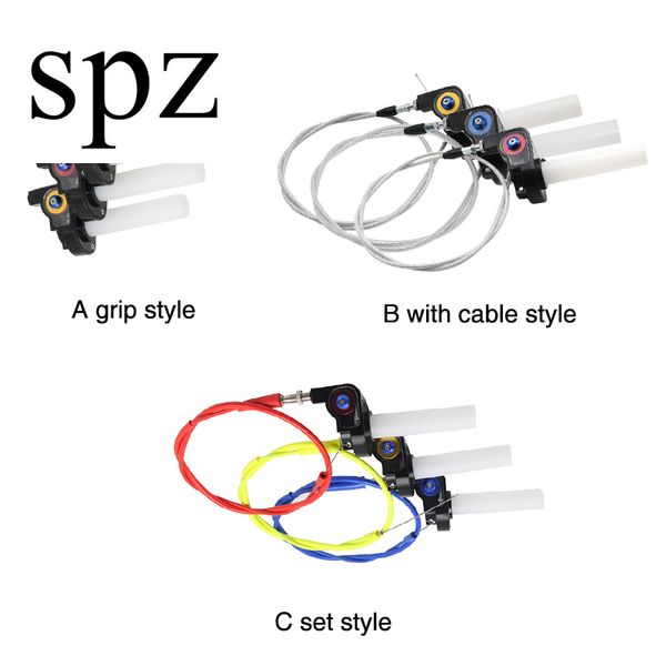 

zs racing handle grip motorcycle with 1/4 quick turn throttle dirt pit bike motocross 7/8" handlebar hand grips crf