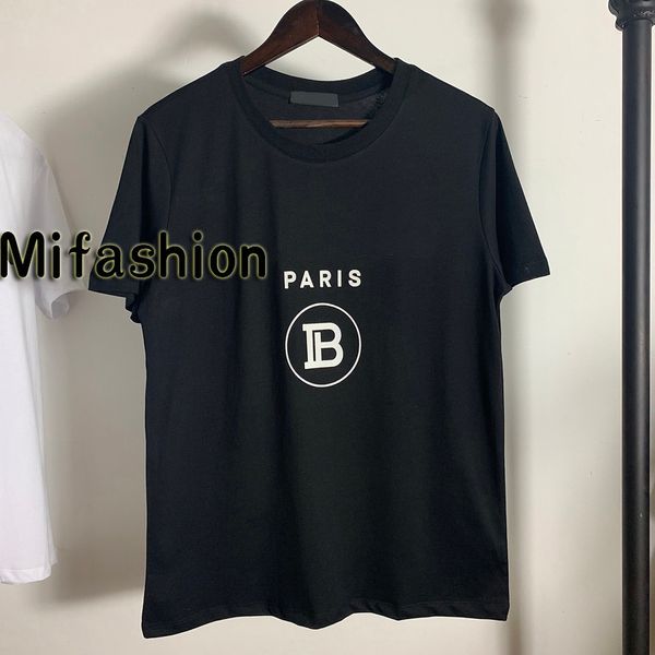 

Spring Summer 2019 Luxury Europe France Paris Short Sleeve Tshirt Fashion Men Women High Quality T Shirt Casual Cotton Tee