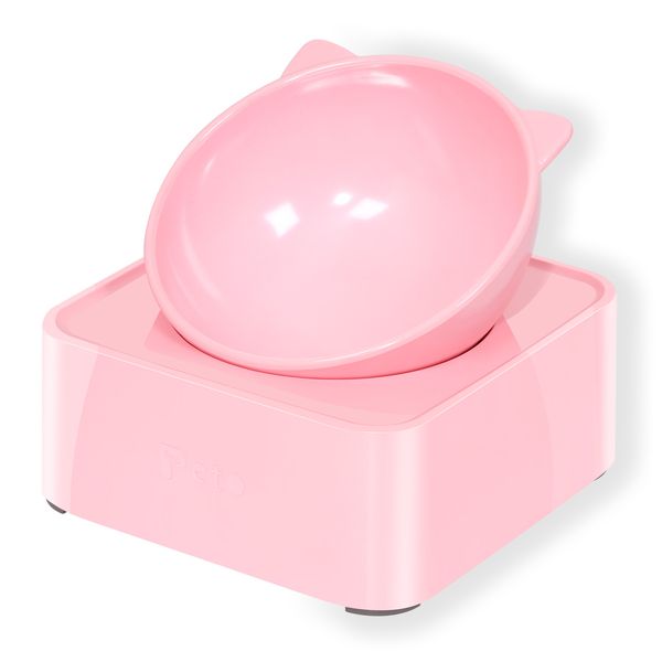 

upsky peto cat dog bowl raised cat food water bowl with detachable elevated stand pet feeder bowl no-spill tilt