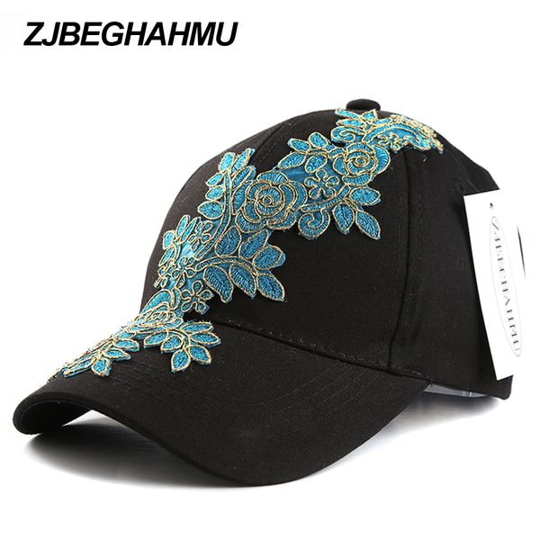 

zjbechahmu hats fashion solid cotton adjustable baseball caps for women girls floral hip hop snapback hat apparel accessories, Blue;gray