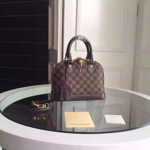 

n41221 damier ebÃ¨ne canvas cross body bag alma bb handbag oxidized real leather iconic shoulder bag totes business messenger bags