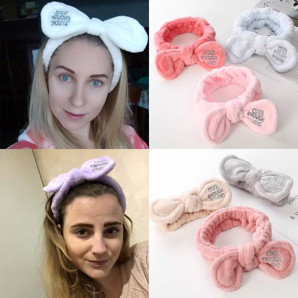 New Fashion Women Cute Big Ears Comfortable Wash Face Bathe Hair