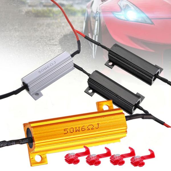 

balight 2019 50w 6ohm load resistor fix errors turn signal bulb brake hyper flash blink blinker error for auto car led lamp bulb