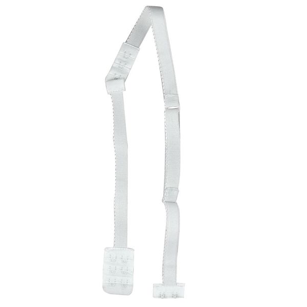 

women low back bra strap adjustable bra strap hook converter extender, Black;white