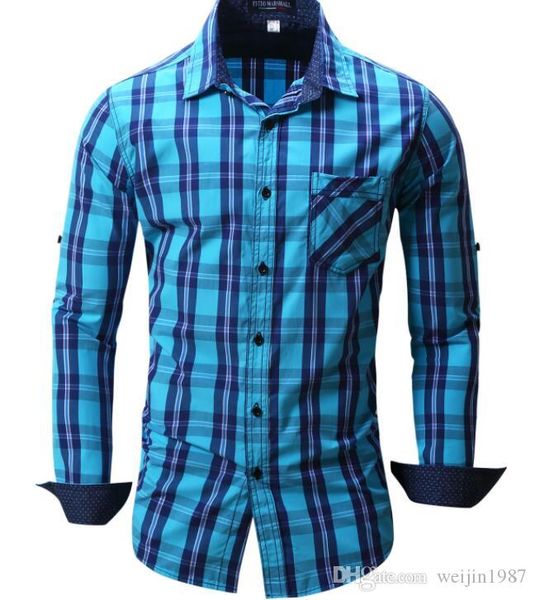 

оптовая +2018 с длинными рукавами джинсовой ткани рубашек mens конструктора марка повседневный моды плед medusa социальная рубашка осень зим, White;black