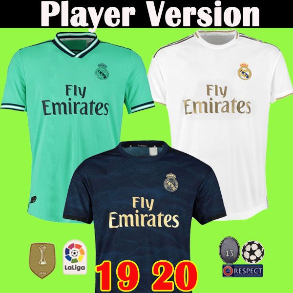 

Fans player version 19 20 real Madrid soccer jerseys 2019 2020 HAZARD JOVIC MILITAO VINICIUS ASENSIO football shirt camiseta de fútbol