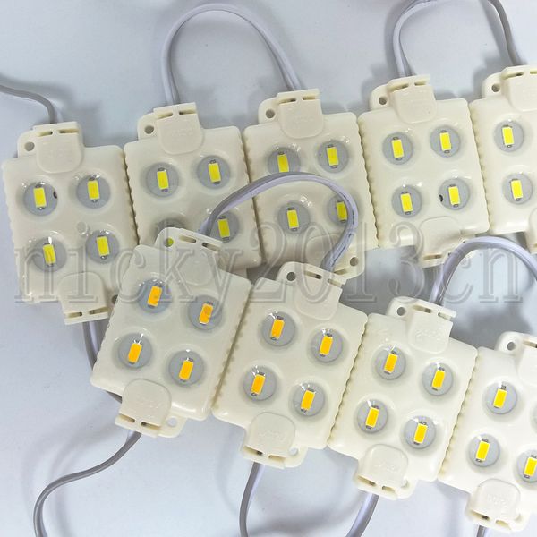 Super Bright 12V 5630 LED Módulo Luz tira de tira de lâmpada 4leds injeção abs ip65 impermeável para a caixa de propaganda Sinal de letra