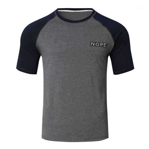 

tees mens panelled crew neck summer male clothing mens designer tshirts fashion printed short sleeved, White;black