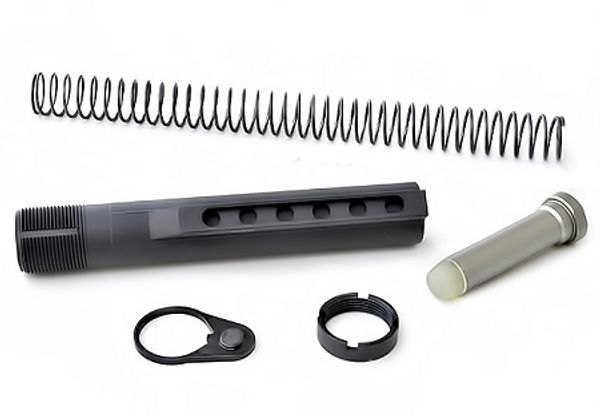 

Funpowerland AR15 MIL SPEC 6 позиции буферной трубки Ассамблеи / комплект с Mil-spec размер запасов пистолет аксессуары