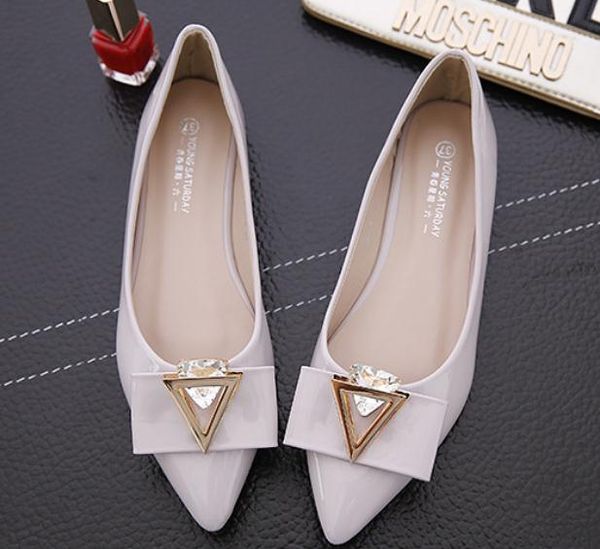 

women's shoes in spring and autumn flat bottom pointed end @2709, Black