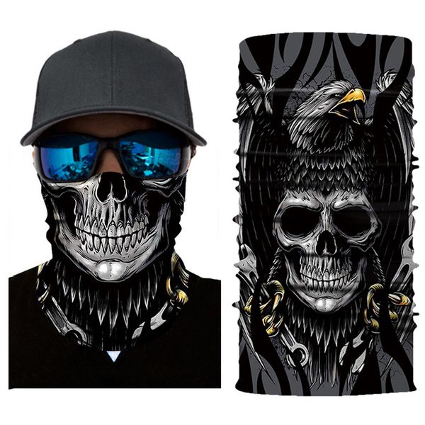

motorcycle mask face mask biker sun balaclava hat party scarf outdoor headscarf sports scarf skull male women mascara motorcycle pirate hat