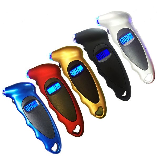 LCD Digital Tire Pressure Gauge Tester Sensore pressione aria pneumatici TPMS Utensili pneumatici per auto Moto Bike HHA71